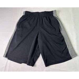 Tuff Guys Boys Black Gray Athletic Shorts Medium‎ (8/10) Elastic Waist